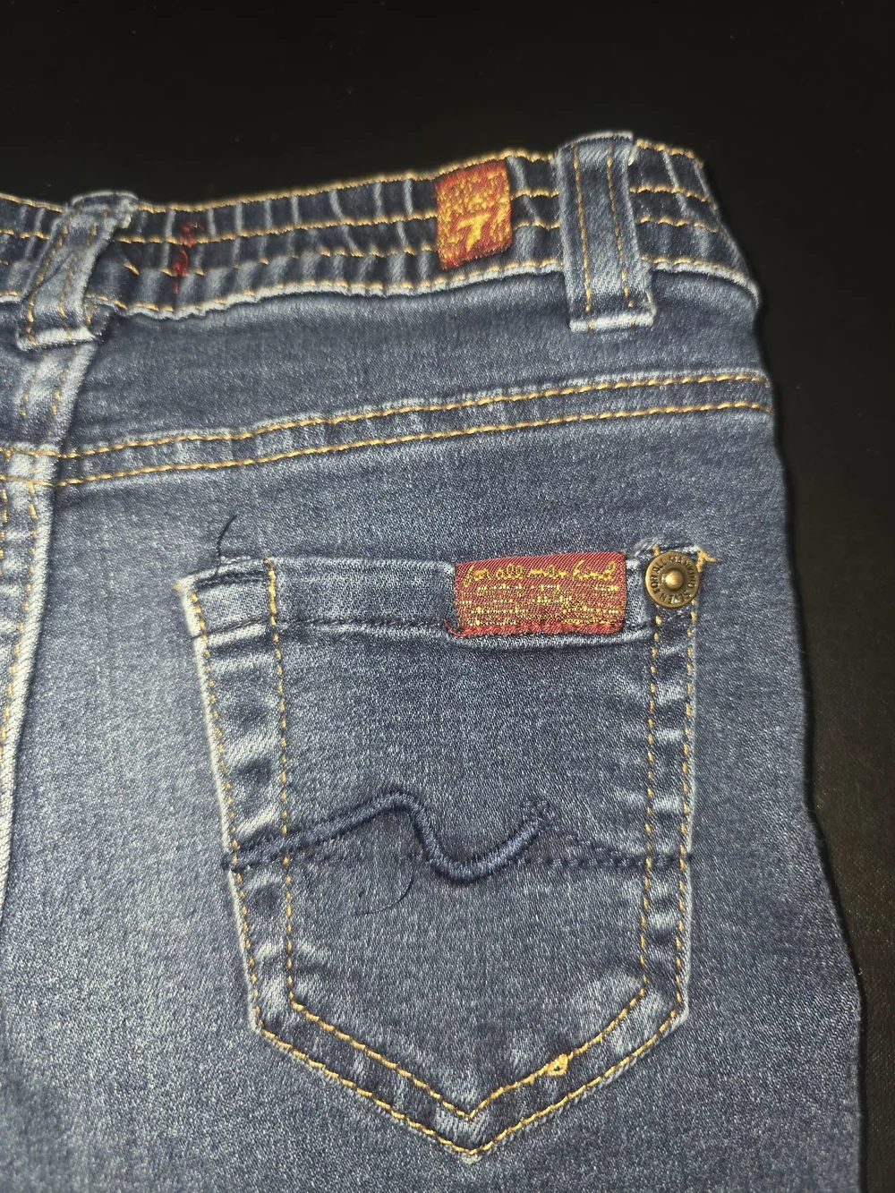 Classic Girls' 7 For All Mankind Blue Denim Jeans | Size 24M